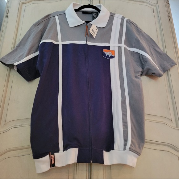 Vintage STARTER Asphalt Legend Full Zip Basketball Warm Up Pique Pullover NWT✨️M - Picture 1 of 16